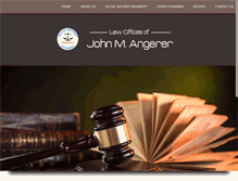 Tablet Screenshot of angererlaw.com